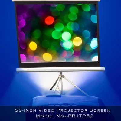 Pyle 50 Inch Fold Out Roll Up Video Projector Viewing Display Screen W/ Stand 4 Pyle 50 Inch Fold Out Roll Up Video Projector Viewing Display Screen W/ Stand - Image 4