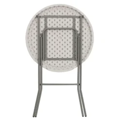 Flash Furniture 2.63-Foot Round Granite White Plastic Bar Height Folding Table -Furniture Sale Store GUEST 9f8847b2 2c4c 49e2 9d46 60c0d66caf7a