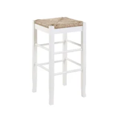 Rush Seat Hardwood Barstool White - Boraam -Furniture Sale Store GUEST a01787a4 55ff 42cd b463 5a7b82ed4f3a