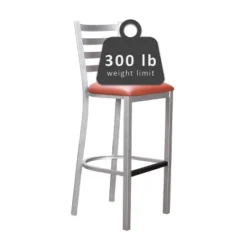 2pc Baxter Metal Barstools Silver/Peach - Linon -Furniture Sale Store GUEST a031bc02 1137 46f7 bb39 fd7a50d0d833
