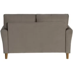 Dunleith Modern Contemporary Velvet Tufted Loveseat In Brown And Walnut - Lexicon -Furniture Sale Store GUEST a06e5c5f e11d 4dd7 8306 1d48ef261497