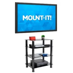 Mount-It! Tempered Glass AV Component Media Stand, Audio Tower And Media Center With 4 Shelves, 88 Lbs. Capacity, Black 10 Mount-It! Tempered Glass AV Component Media Stand, Audio Tower And Media Center With 4 Shelves, 88 Lbs. Capacity, Black -Furniture Sale Store GUEST a0a0cad3 de5d 46fd ba19 eb9b798f8674
