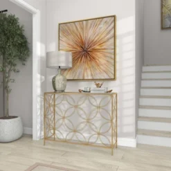 Contemporary Metal Console Table Gold - Olivia & May -Furniture Sale Store GUEST a0bfd161 19e9 40c2 8204 24940610c54c