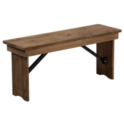 Merrick Lane Antique Solid Pine Folding Farmhouse Style Bench -Furniture Sale Store GUEST a0e2606b 11ab 47b0 88b7 a8a779f4c7c9