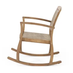 Welby Outdoor Acacia Wood/Wicker Rocking Chair Light Brown - Christopher Knight Home 9 Welby Outdoor Acacia Wood/Wicker Rocking Chair Light Brown - Christopher Knight Home -Furniture Sale Store GUEST a1a3e859 94b5 447f b19e 1a48975bca66