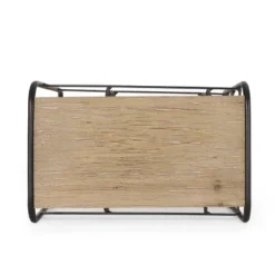 Rauser Modern Industrial 6 Bottle Tabletop Wine Rack Natural/Black - Christopher Knight Home -Furniture Sale Store GUEST a23ad354 aa3c 431b 84ef c8649b269c3e