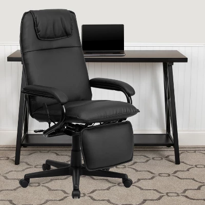 Emma And Oliver High Back Black LeatherSoft Executive Reclining Ergonomic Office Chair With Arms 1 Emma And Oliver High Back Black LeatherSoft Executive Reclining Ergonomic Office Chair With Arms