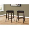 2pk 29" Upholstered Bar Height Nailhead Trim Barstools - EveryRoom