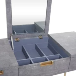 Contemporary Wood Console Table Dressing Table Desk With Mirror And Stool Set - Olivia & May -Furniture Sale Store GUEST a44d40bb 20d7 4b02 9a79 50dbdb7f8a50