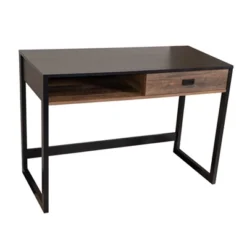 Oslo Contemporary Studio Workstation Desk With Drawer Black/Brown - Danya B. 23 Oslo Contemporary Studio Workstation Desk With Drawer Black/Brown - Danya B. -Furniture Sale Store GUEST a54a7608 2759 426e a23d 23d755b8ec93