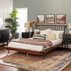 Boho Solid Wood Spindle Platform Bed - Saracina Home 28 Boho Solid Wood Spindle Platform Bed - Saracina Home -Furniture Sale Store GUEST a59e04b0 9472 44a4 aa47 43be053d19eb