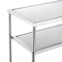 Tudor Console Table With Shelf Clear Glass/Chrome - Breighton Home 8 Tudor Console Table With Shelf Clear Glass/Chrome - Breighton Home -Furniture Sale Store GUEST a65a046f 791f 4068 8b95 f7460fb42f42
