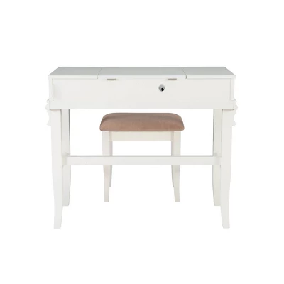 Adler Vanity Set White - Linon 8 Adler Vanity Set White - Linon - Image 8