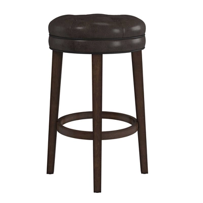 30.5" Krauss Wood Backless Swivel Barstool Charcoal Gray - Hillsdale Furniture 5 30.5" Krauss Wood Backless Swivel Barstool Charcoal Gray - Hillsdale Furniture - Image 5