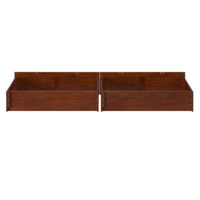Set Of 2 Twin/Full Drawers Walnut - AFI 4 Set Of 2 Twin/Full Drawers Walnut - AFI - Image 4