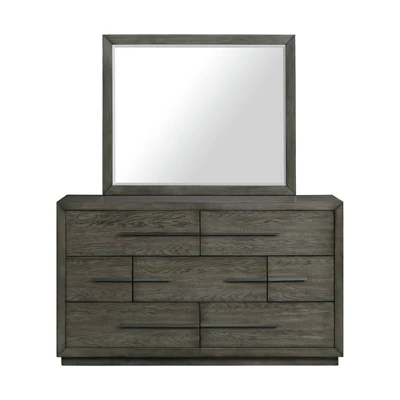 Hollis 7 Drawer Dresser And Mirror Set Gray - Picket House Furnishings 1 Hollis 7 Drawer Dresser And Mirror Set Gray - Picket House Furnishings
