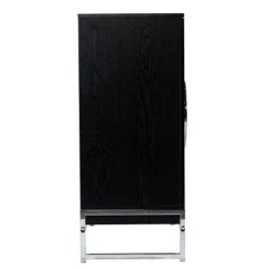Henstinger Double Door Bar Cabinet Black/Chrome - Aiden Lane 14 Henstinger Double Door Bar Cabinet Black/Chrome - Aiden Lane -Furniture Sale Store GUEST a9e5a071 d0ea 4961 9ab1 17838824f03b