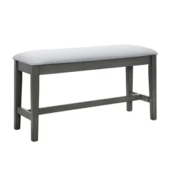 6 PCS Wood Dining Table Set, Rectangular Table With 4 Upholstered Chairs & Bench-ModernLuxe -Furniture Sale Store GUEST aa1cad81 ac44 4e4d bfce b842f1ab01fd