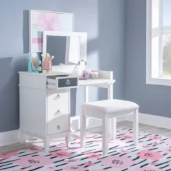 Eva Vanity Set - Linon -Furniture Sale Store GUEST aaa3a709 d77f 47ae a218 ac57fcc0dc46