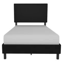 Twin Janford Upholstered Bed Black Faux Leather - Room & Joy -Furniture Sale Store GUEST aab14cea 810b 4208 9406 153879248f41