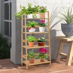 Costway 4-Tier Bookshelf Bamboo Ladder Shelf Bathroom Shelves Storage Plant Stand Rack 12 Costway 4-Tier Bookshelf Bamboo Ladder Shelf Bathroom Shelves Storage Plant Stand Rack -Furniture Sale Store GUEST aaf6f011 7988 4179 9c97 e1dbfcb24e42