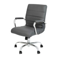 Emma And Oliver Mid-Back Executive Swivel Office Chair With Metal Frame And Arms 35 Emma And Oliver Mid-Back Executive Swivel Office Chair With Metal Frame And Arms -Furniture Sale Store GUEST ab29fc38 943e 4659 b25b f1671cf3de0e