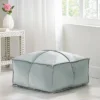 Nakisha Modern Glam Velvet Square Bean Bag Ottoman - Christopher Knight Home