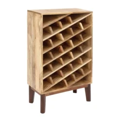 Modern Wood Wine Rack Brown - Olivia & May -Furniture Sale Store GUEST ab3cd36f 49c6 450a 832c 015ded0aac46