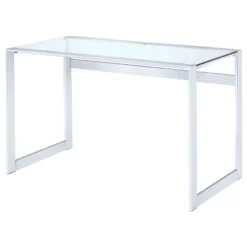 Hartford Minimal Glass Top Writing Desk Chrome - Coaster 9 Hartford Minimal Glass Top Writing Desk Chrome - Coaster -Furniture Sale Store GUEST ab4d242e e218 45da 864f 34649d6c0849