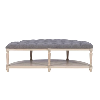 Covil Demilune Bench Charcoal - Powell Company 5 Covil Demilune Bench Charcoal - Powell Company - Image 5