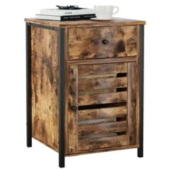 Costway Nightstand With Drawer Cabinet Adjustable Shelf Industrial Side Table Rustic 16 Costway Nightstand With Drawer Cabinet Adjustable Shelf Industrial Side Table Rustic -Furniture Sale Store GUEST ab974f93 52dd 48e7 a077 68483920787d
