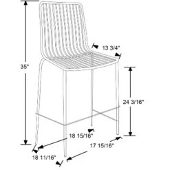 Set Of 2 Sodra Rounded Seat Wire Counter Height Barstool Black - Threshold™ -Furniture Sale Store GUEST aba0b7b0 e031 40e5 a117 6b6b5d67048f