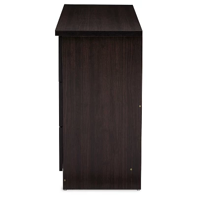 Colburn Modern And Contemporary 6 Drawer Wood Storage Dresser Dark Brown Finish - Baxton Studio 2 Colburn Modern And Contemporary 6 Drawer Wood Storage Dresser Dark Brown Finish - Baxton Studio - Image 2