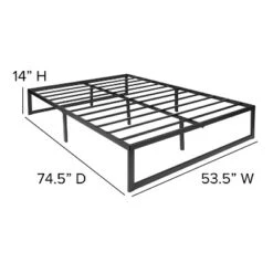 Emma And Oliver 14" Full Platform Bed Frame & 12" Mattress In A Box - No Box Spring Required -Furniture Sale Store GUEST ad94a00d b21e 4e02 8867 87f0e88893df