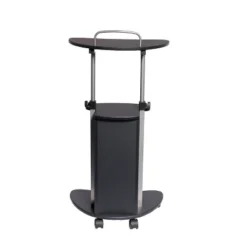 Sit To Stand Rolling Adjustable Height Laptop Cart With Storage Graphite - Techni Mobili -Furniture Sale Store GUEST ad9a0abc c9cb 4231 bc92 b650b7b9c220