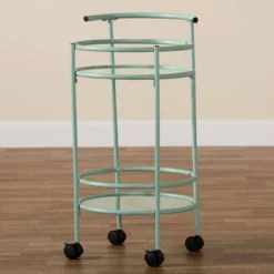 Newell Metal 2 Tier Kitchen Cart Mint Green/Black - Baxton Studio 12 Newell Metal 2 Tier Kitchen Cart Mint Green/Black - Baxton Studio -Furniture Sale Store GUEST ada7302d 34af 4ad4 8bf3 b2db4a0503d0