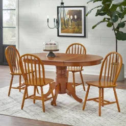 Farmhouse Extendable Dining Table Wood/Oak - Buylateral -Furniture Sale Store GUEST aded85e7 24bb 4972 a80f 0822c89ced4f