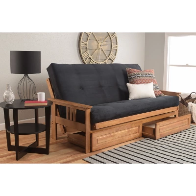 Full Chicago Coil Spring Mattress Futon With Drawers - Dual Comfort 1 Full Chicago Coil Spring Mattress Futon With Drawers - Dual Comfort