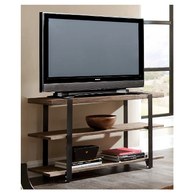 Modesto Wide TV Stand For TVs Up To 50" Brown - Alaterre Furniture 1 Modesto Wide TV Stand For TVs Up To 50" Brown - Alaterre Furniture