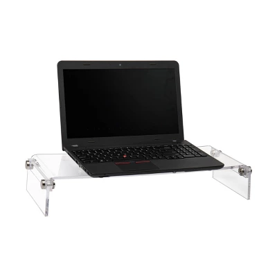 Mind Reader Acrylic Monitor Stand Clear 3 Mind Reader Acrylic Monitor Stand Clear - Image 3