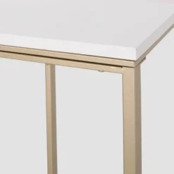 Set Of 2 Baywinds Modern Glam C-Shaped Accent Table White/Champagne Gold - Christopher Knight Home -Furniture Sale Store GUEST af588f5b f319 4d01 bbc1 6b575dbb06b1