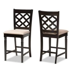 2pc Ramiro Wood Counter Height Barstools - Baxton Studio -Furniture Sale Store GUEST af991d9e 3441 4a10 8506 14b71b1a7bec
