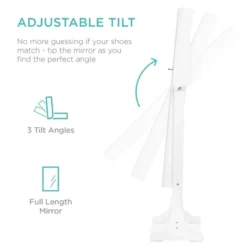 Best Choice Products 6-Tier Standing Mirror Lockable Storage Organizer Cabinet Armoire W/ Velvet Interior -Furniture Sale Store GUEST afa31c34 23a2 481f b2b4 3ea25cb84c01