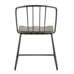 Set Of 2 Nowell Iron Dining Chairs Gray - Inspire Q -Furniture Sale Store GUEST b020750c a367 420a 9c3b 136439ff8a9f