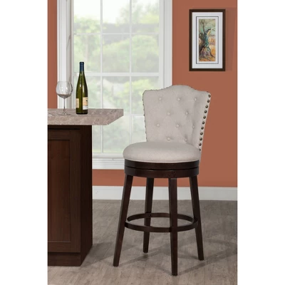 Edenwood Swivel Counter Height Barstool Cream - Hillsdale Furniture 1 Edenwood Swivel Counter Height Barstool Cream - Hillsdale Furniture