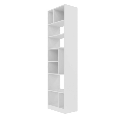 70.87" Valenca 10 Shelf Bookcase White - Manhattan Comfort 3 70.87" Valenca 10 Shelf Bookcase White - Manhattan Comfort - Image 3