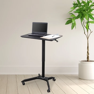 Stand Up Desk Store Pneumatic Adjustable Height Rolling Mobile Laptop Standing Desk Cart 1 Stand Up Desk Store Pneumatic Adjustable Height Rolling Mobile Laptop Standing Desk Cart