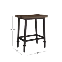 Set Of 2 Trevino Backless Non Swivel Counter Height Barstool Brown/Copper Metal - Hillsdale Furniture -Furniture Sale Store GUEST b40d366f 929f 4407 b56b f06ee5407a07