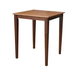 Solid Wood Top Table With Shaker Legs Cinnamon/Brown - International Concepts -Furniture Sale Store GUEST b4c634f2 0b50 4213 8361 01c4ae09dc50