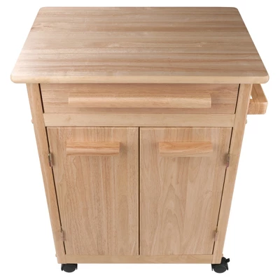 Hackett Kitchen Cart Natural - Winsome 2 Hackett Kitchen Cart Natural - Winsome - Image 2